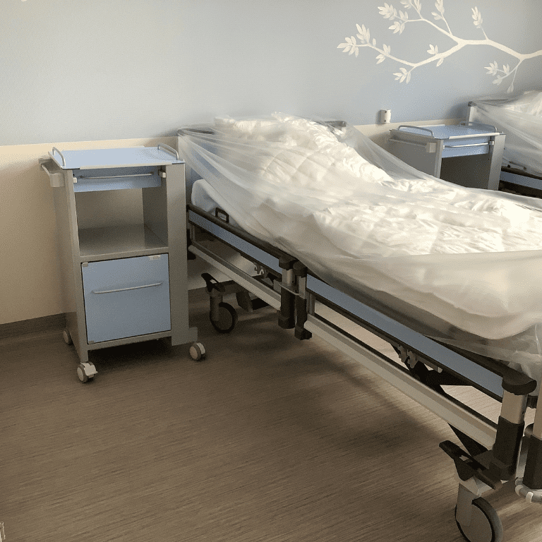 Bett Patientenzimmer