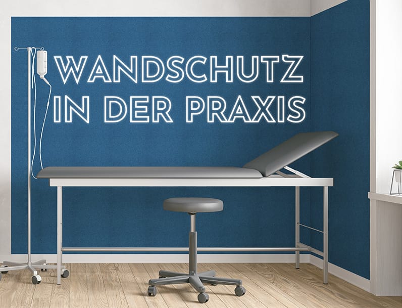 Wandschutz f&uuml;r f&uuml;r die Praxis, Behanldungsraum